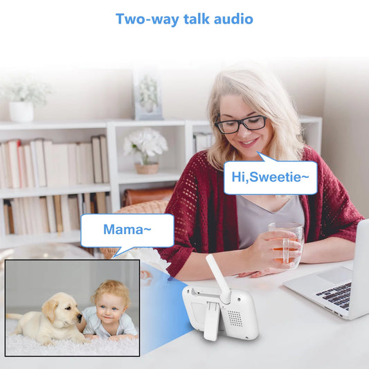 Experience Peace of Mind with the HelloBaby HB6336 Video Baby Monitor - 3.2" Color Display, IR Night Vision, and 1000 Ft Range