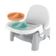 Deluxe 2-in-1 Learn-To-Dine Feeding Seat for Toddlers - Perfect for Ages 6 Months to 3 Years in Stylish Orange and Teal