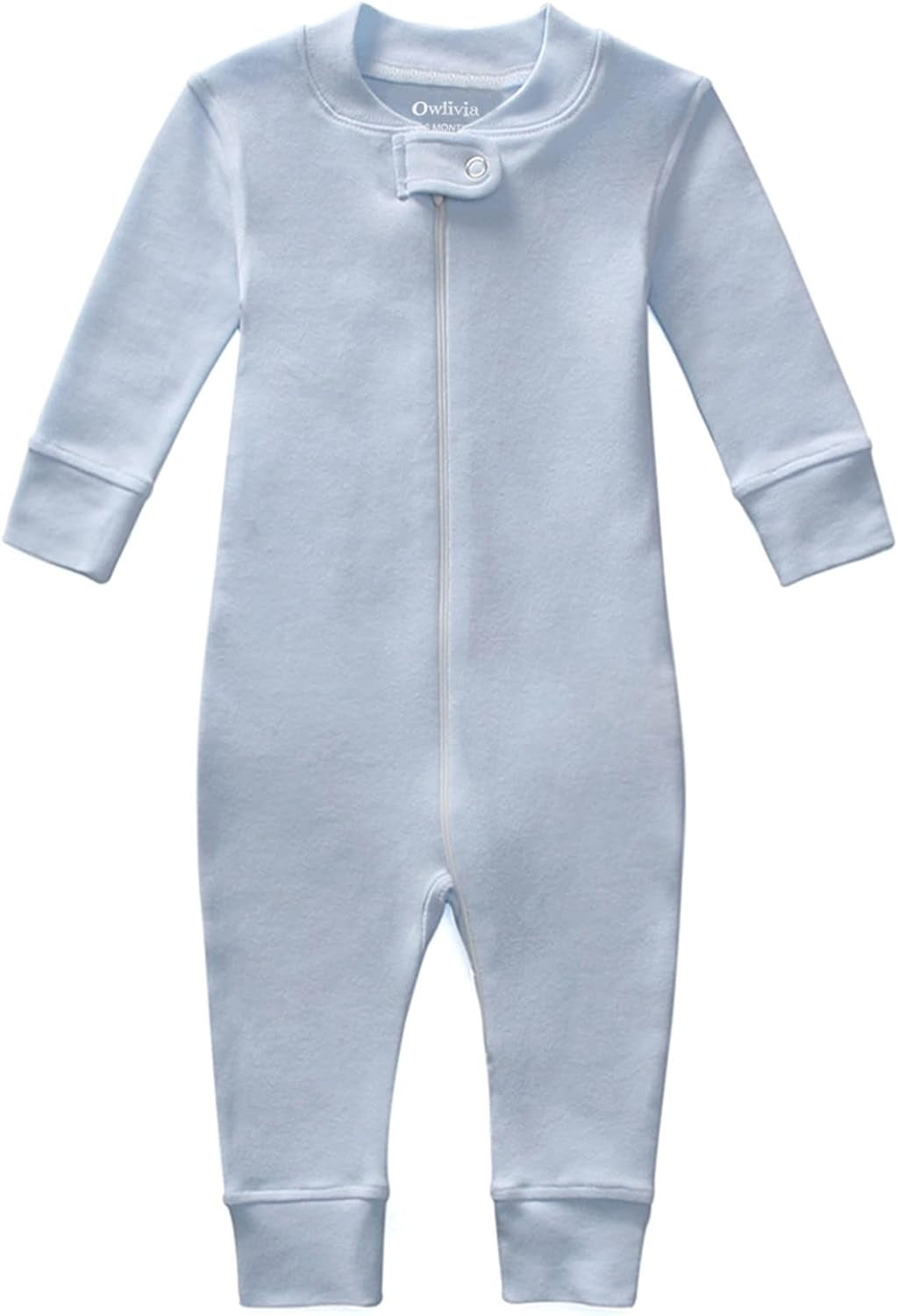 Cozy Organic Cotton Zip-Up Sleep 'N Play PJs for Baby Boys and Girls - Footless, Long Sleeve Comfort