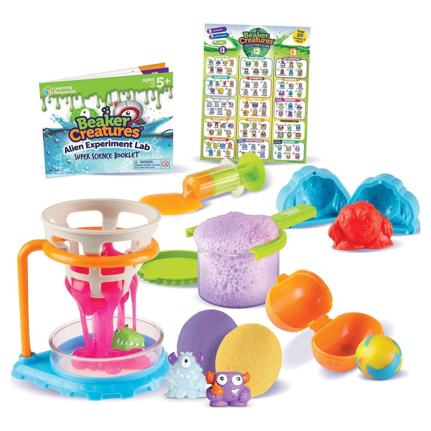 Unleash Your Child's Inner Scientist with the Beaker Creatures Alien Experiment Lab - 18-Piece Science Kit for Kids Aged 5 to 10